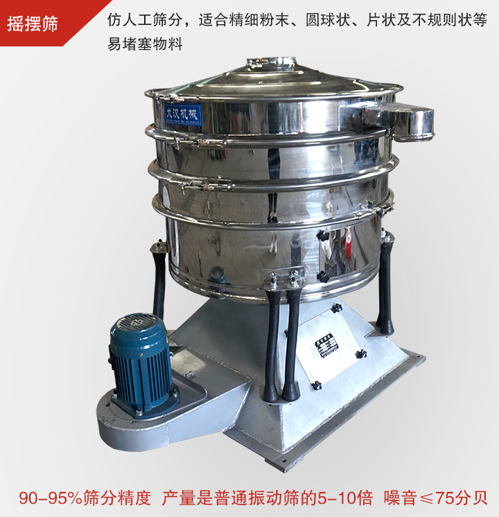 搖擺篩仿照人工篩分,可滿足高精度、高産量篩分要求